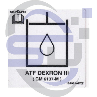 Skyjack Single Decal 102961_ADZZ - Safety Decals Ltd