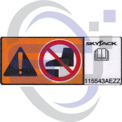 Skyjack Single Decal 115543_AEZZ - Safety Decals Ltd