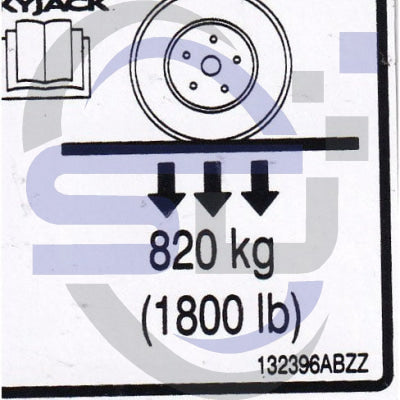 Skyjack Single Decal 132396_ABZZ - Safety Decals Ltd