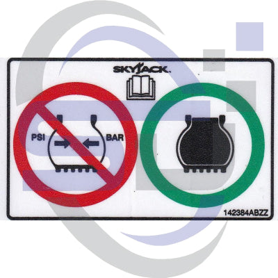 Skyjack Single Decal 142384_ABZZ - Safety Decals Ltd