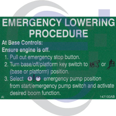 Skyjack Single Decal 147100_AB - Safety Decals Ltd