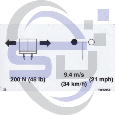 Skyjack Single Decal 155900_AB - Safety Decals Ltd