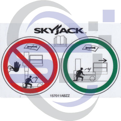 Skyjack Single Decal 157011_ABZZ - Safety Decals Ltd