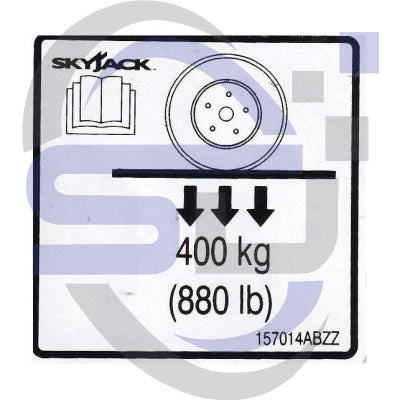 Skyjack Single Decal 157014_ABZZ - Safety Decals Ltd