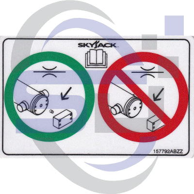 Skyjack Single Decal 157792_ABZZ - Safety Decals Ltd