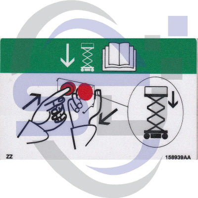 Skyjack Single Decal 158939_AA - Safety Decals Ltd