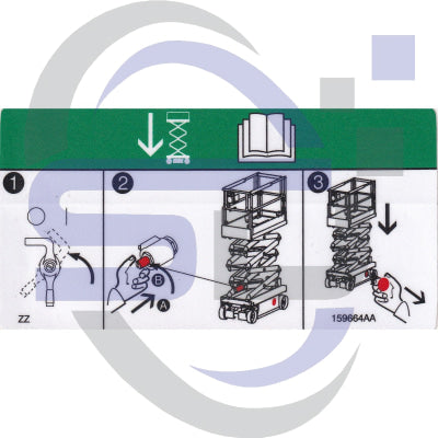 Skyjack Single Decal 159664_AA - Safety Decals Ltd