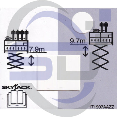 Skyjack Single Decal 171907_AAZZ - Safety Decals Ltd
