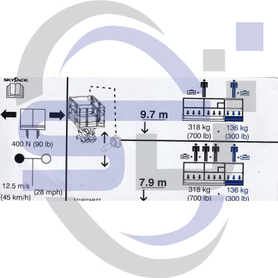 Skyjack Single Decal 171927_ABZZ - Safety Decals Ltd