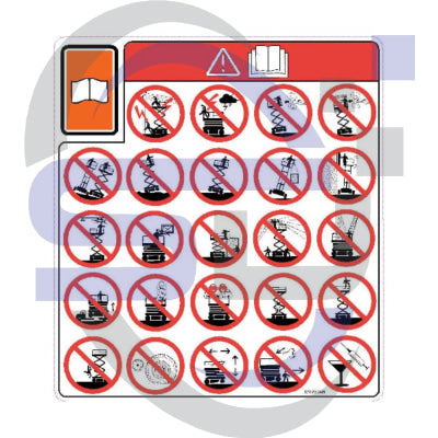 Skyjack Single Decal 172267AB - Safety Decals Ltd