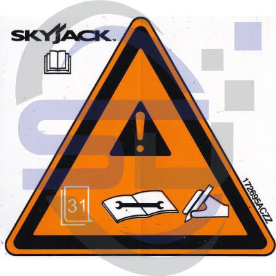 Skyjack Single Decal 172695_ACZZ - Safety Decals Ltd