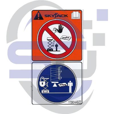 Skyjack Single Decal 172904_ABZZ - Safety Decals Ltd