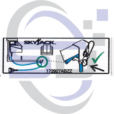 Skyjack Single Decal 172927_ABZZ - Safety Decals Ltd
