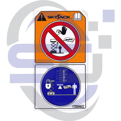 Skyjack Single Decal 172928_ABZZ - Safety Decals Ltd