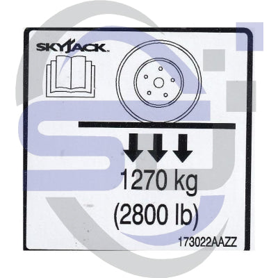 Skyjack Single Decal 173022_AAZZ - Safety Decals Ltd