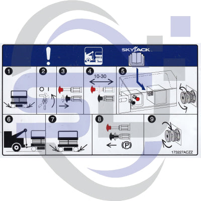 Skyjack Single Decal 173227_ACZZ - Safety Decals Ltd