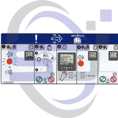 Skyjack Single Decal 173300_ABZZ - Safety Decals Ltd