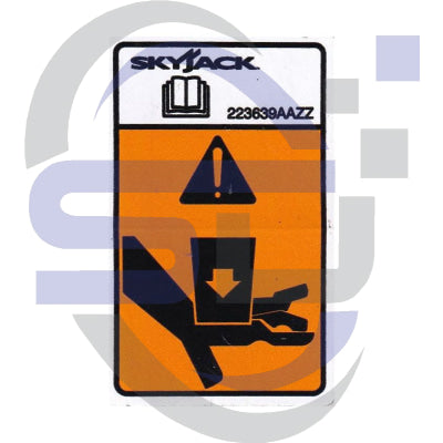 Skyjack Single Decal 223639_AAZZ - Safety Decals Ltd