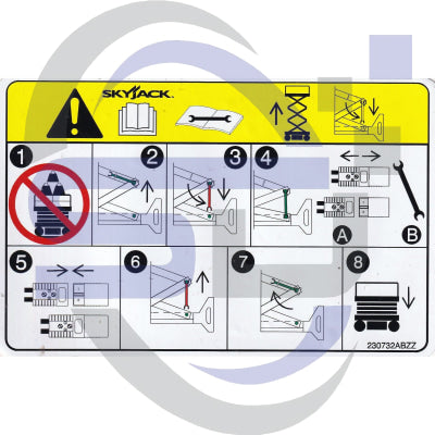 Skyjack Single Decal 230732_ABZZ - Safety Decals Ltd