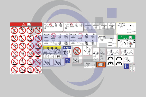 Skyjack Sj16 Safety Decal Sticker Kit Pn160767