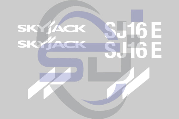 Skyjack SJ16E Cosmetic Decal Kit - Safety Decals Ltd