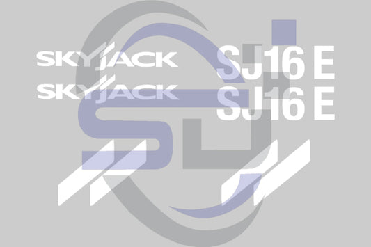 Skyjack SJ16E Cosmetic Decal Kit - Safety Decals Ltd