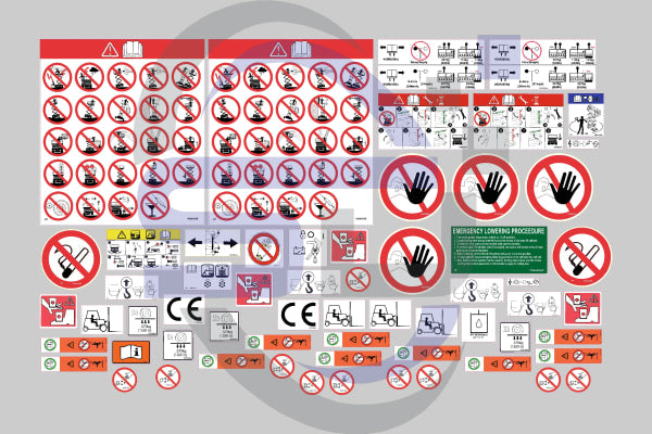 Skyjack Sj3219 Safety Decal Sticker Kit