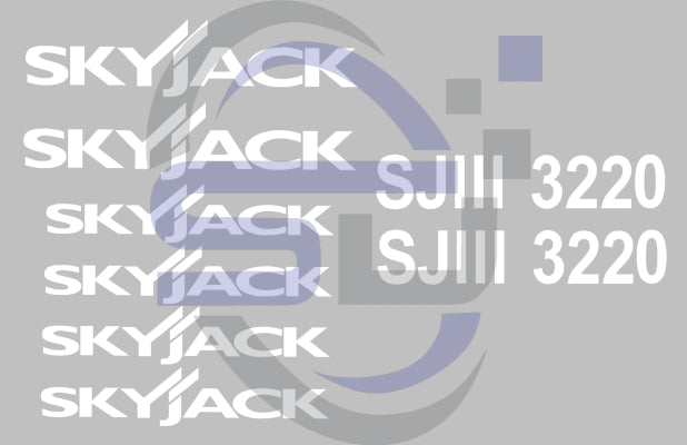 Skyjack SJ3220 Cosmetic Decal Kit - Safety Decals Ltd