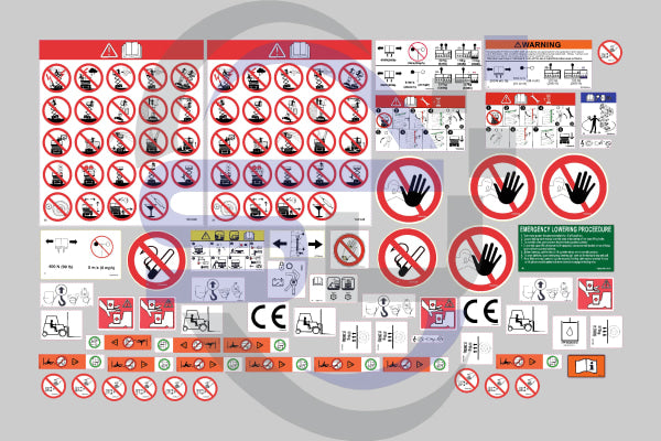 Skyjack Sj3226 Safety Decal Sticker Kit Sj3226