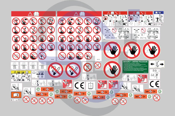 Skyjack SJ4632 Safety Decal Kit - Safety Decals Ltd