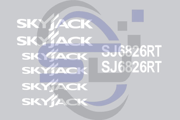Skyjack SJ6826RT Cosmetic Decal Kit - Safety Decals Ltd