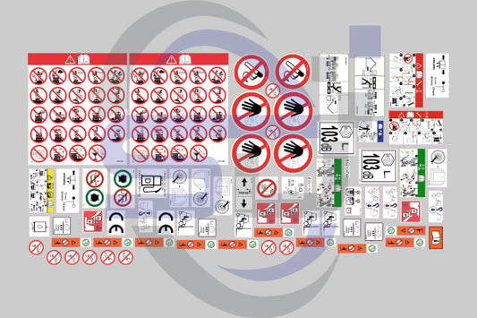 Skyjack Sj6832Rt Safety Decal Sticker Kit