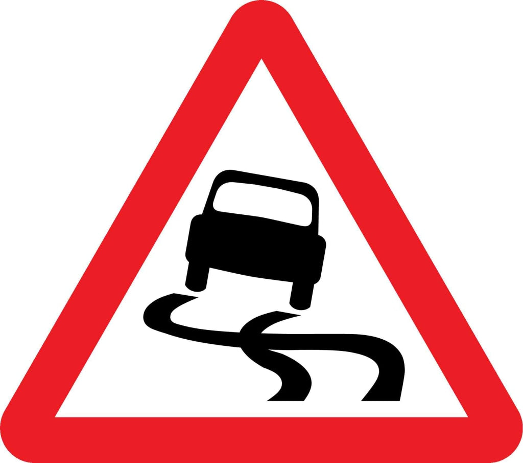 slippery road - Safety Decals Ltd