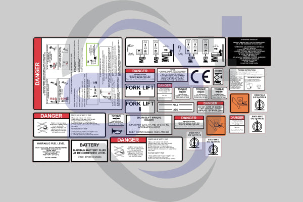 Snorkel S1930E Safety Decal Kit - Safety Decals Ltd