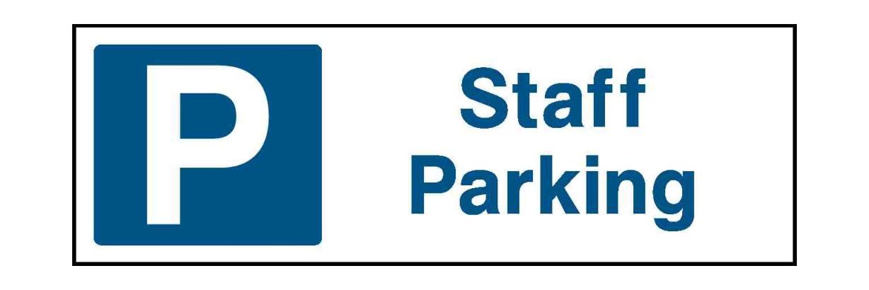 Staff Parking - Safety Decals Ltd