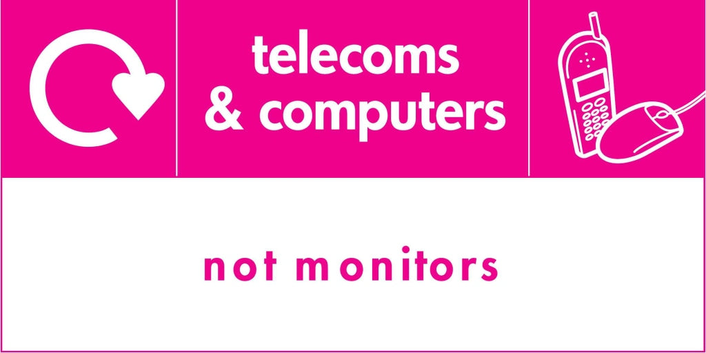 telecoms &amp; computers 
not monitors - Safety Decals Ltd