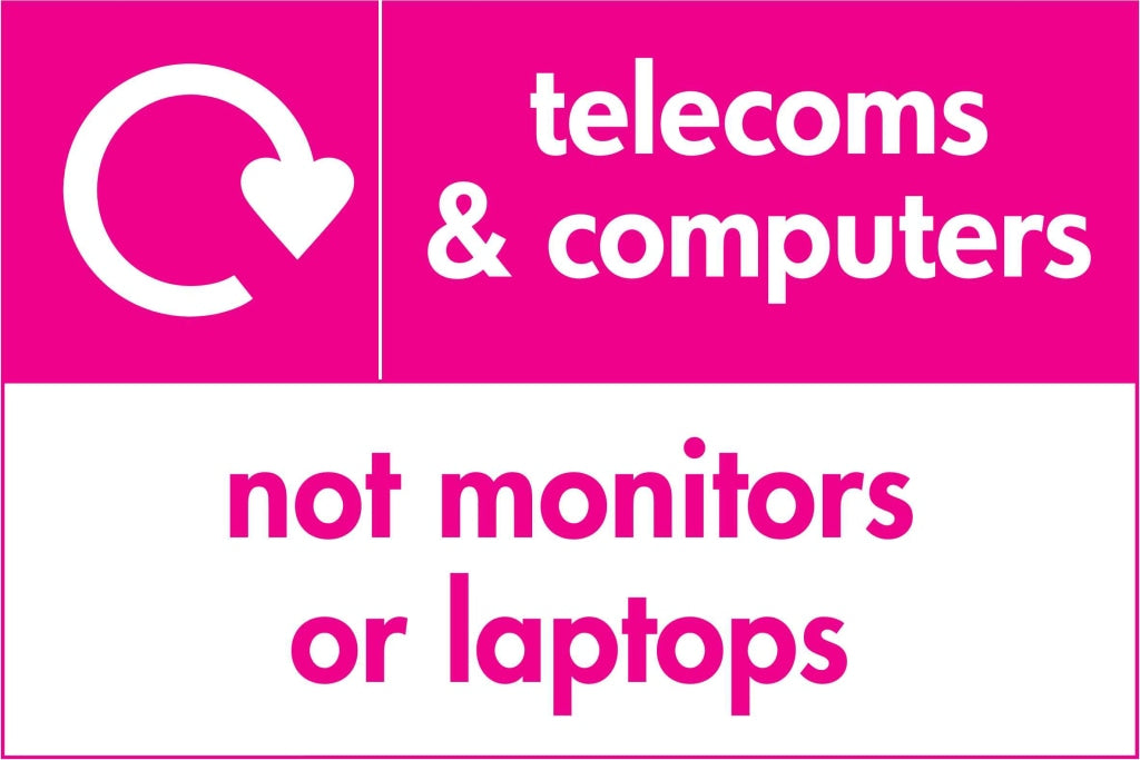 telecoms & computers not monitors or laptops - Safety Decals Ltd