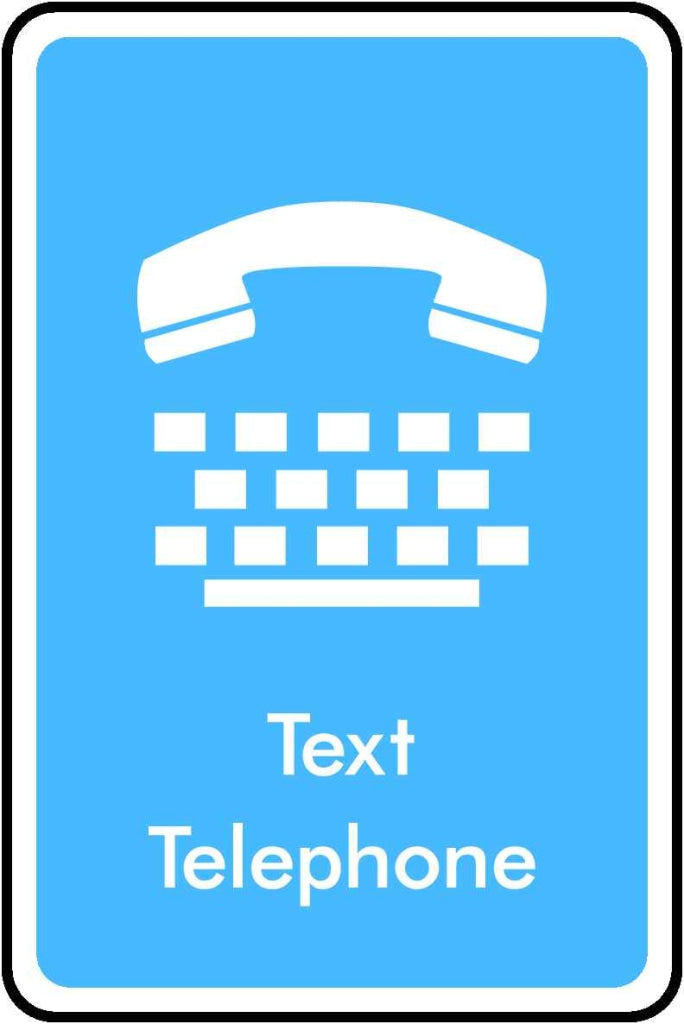Text Telephone - Safety Decals Ltd