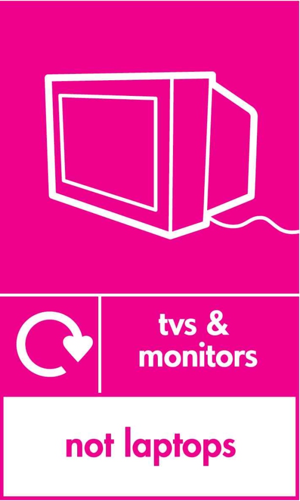tvs & monitors not laptops - Safety Decals Ltd