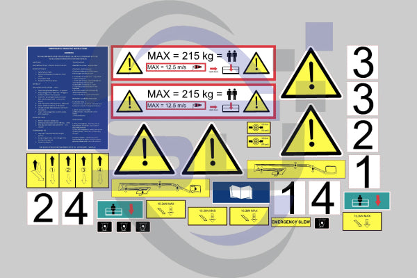 UpRight TL37 Safety Decal Kit - Safety Decals Ltd