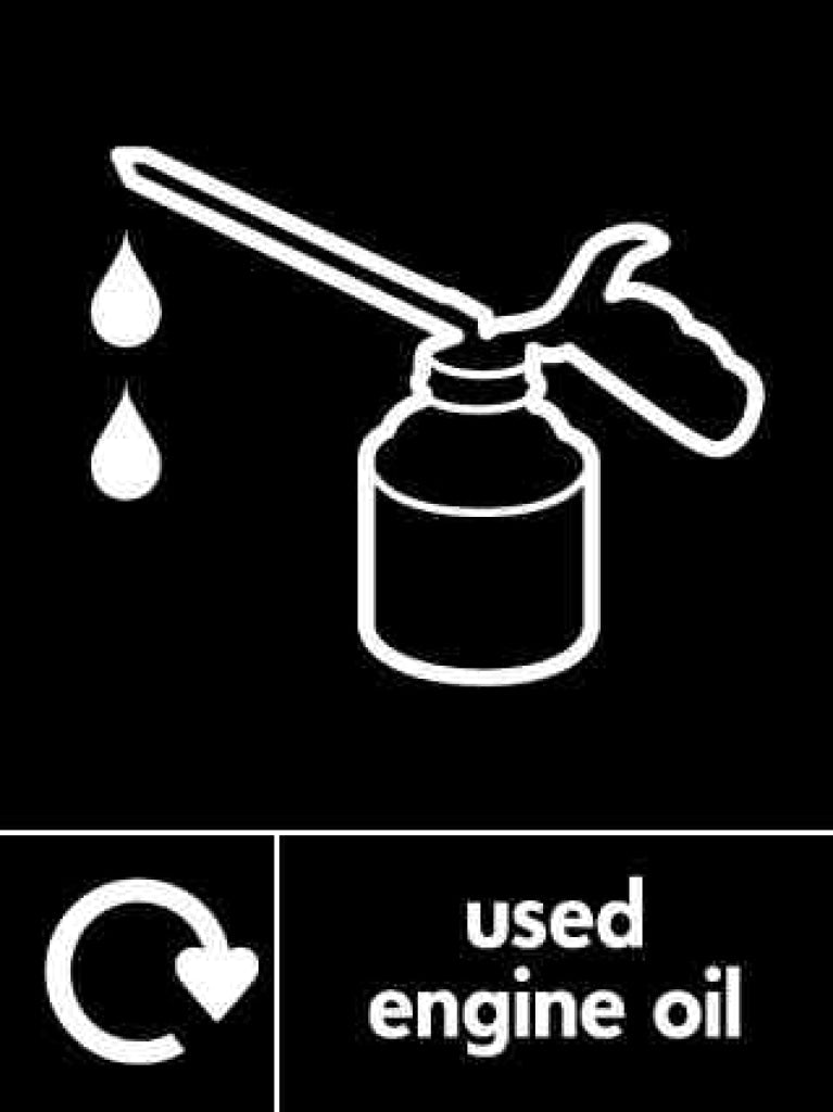 Used Engine Oil - Safety Decals Ltd