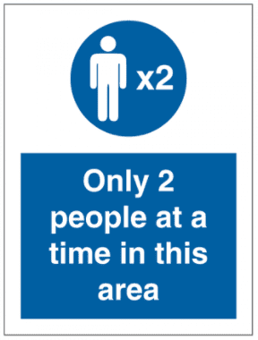 Only 2 people per lift - Safety Decals Ltd