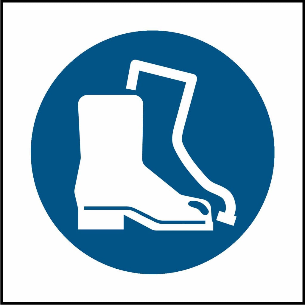 Wear Protective Boots - Safety Decals Ltd